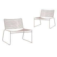 Byrne Stackable Outdoor Lounge Chairs (Set of 2)
