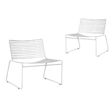 Byrne Stackable Outdoor Lounge Chairs (Set of 2)