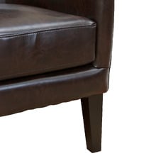 Barclay Faux Leather Wing Backed Armchair