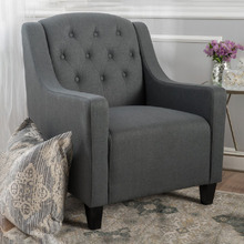 Dark Grey Lakewood Fabric Armchair