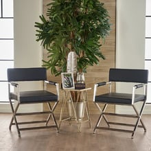Allira Faux Leather Director Chair