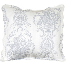White Florence European Pillowcase