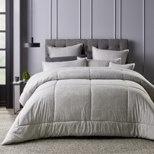 6 Piece Grey Maynard Comforter Set