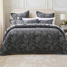 Grey Maidstone Cotton Jacquard Bedspread Set