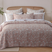 Blush Myra Cotton-Blend Bedspread Set