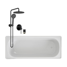 Nella Steel Bath & Shower Package