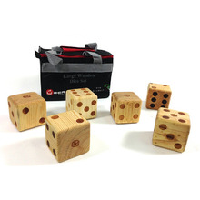 Uber Giant Wooden 9cm Dice - Pack of 6