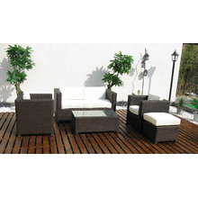 Half Moon Bay 5 Piece Rattan Outdoor Sofa Set