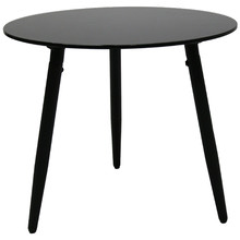Black Micel Round Outdoor Side Table
