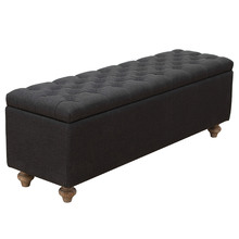Ciem Button Tufted Storage Ottoman Bench