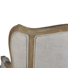 French Country High Back Wing Armchair