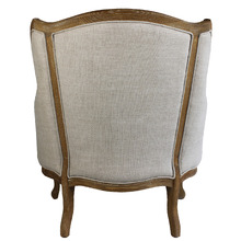 French Country High Back Wing Armchair