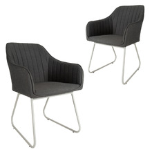 Dimoo Upholstered Outdoor Dining Chairs (Set of 2)