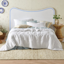 White Nimes Queen Coverlet