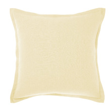 Lemon Nimes Tailored Linen Cushion