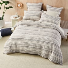Mushroom Dana Cotton Quilt Cover Set