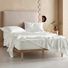 Flannelette Plain-Dyed Cotton Sheet Set