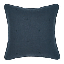 Navy Somerset Cotton Muslin European Pillowcase