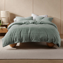 Eucalyptus Ryland Jersey Cotton Quilt Cover Set