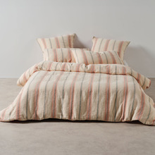 Papaya Coolum Cotton Jacquard Quilt Cover Set