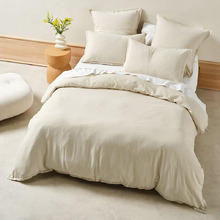 Natural Connie Cotton & Linen Quilt Cover Set
