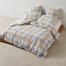 Blue Bloomfield Cotton Seersucker Quilt Cover Set