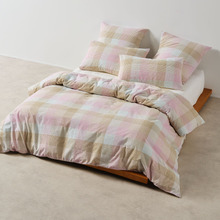 Pink Bloomfield Cotton Seersucker Quilt Cover Set