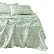 Sunrise Check Cotton Sateen Sheet Set