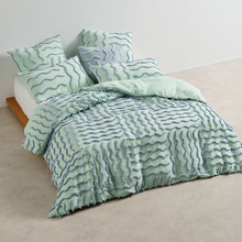 Mint Metung Cotton Chenille Quilt Cover Set