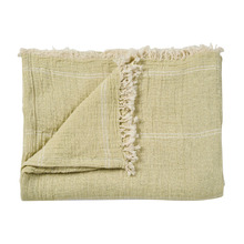 Pistachio Torquay Cotton Muslin Throw