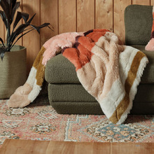Dunkled Faux Fur Throw