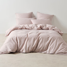 Volley Check Cotton Percale Quilt Cover Set