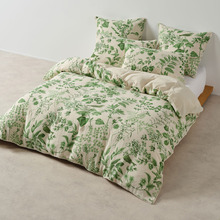 Botanical Lindy Cotton Muslin Quilt Cover Set