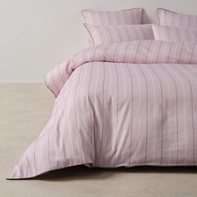 Stripe Kiera Cotton Sateen Quilt Cover Set