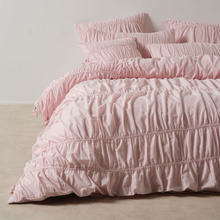 Peony Layla Cotton Voile Quilt Cover Set