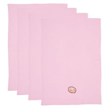 Embroidered Prawns Cotton Waffle Tea Towels (Set of 4)