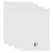 Embroidered Bubbles Cotton Waffle Tea Towels (Set of 4)