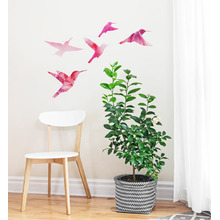 Watercolor Bird Family Wall Decal