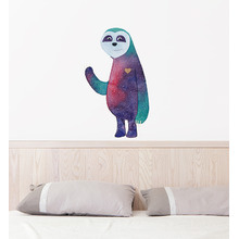 Happy Galaxy Sloth Wall Sticker