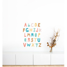 Clear Cozy Cloud Alphabet Wall Sticker