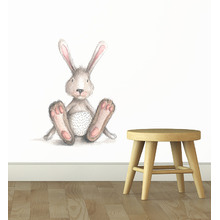 Bunny With Big Feet Wall Sticker