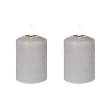 Remote LED Flameless Wax Pillars (Set of 2)