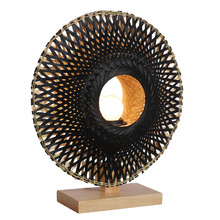 Logan Rubberwood & Bamboo Table Lamp