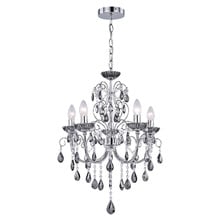 Charley Metal & Crystal 5 Light Chandelier