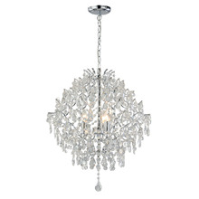 Georgia Metal & Crystal 3 Light Chandelier