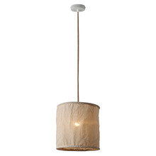 Aliza Metal & Fabric Pendant Light
