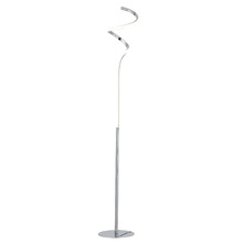 Joane Black & Chrome Iron Floor Lamp