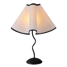 Sigmund Metal & Linen Wave Table Lamp