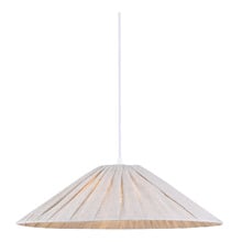 Wyatt Iron & Linen Cone Pendant Light