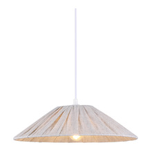 Wyatt Iron & Linen Cone Pendant Light